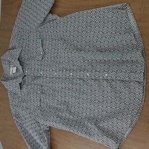 Men's Wrangler Wrancher shirt Size XlL gray/blue pattern with pearl snaps